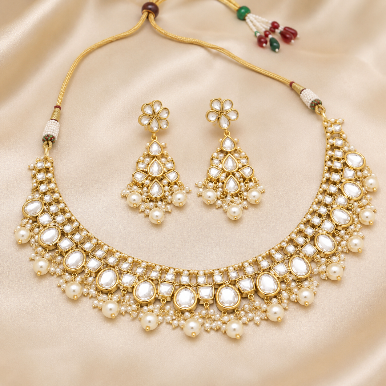 ChatGPT Image May 31, 2026, 01_47_18 AM Necklace & Earring in Light Golden - Image 1